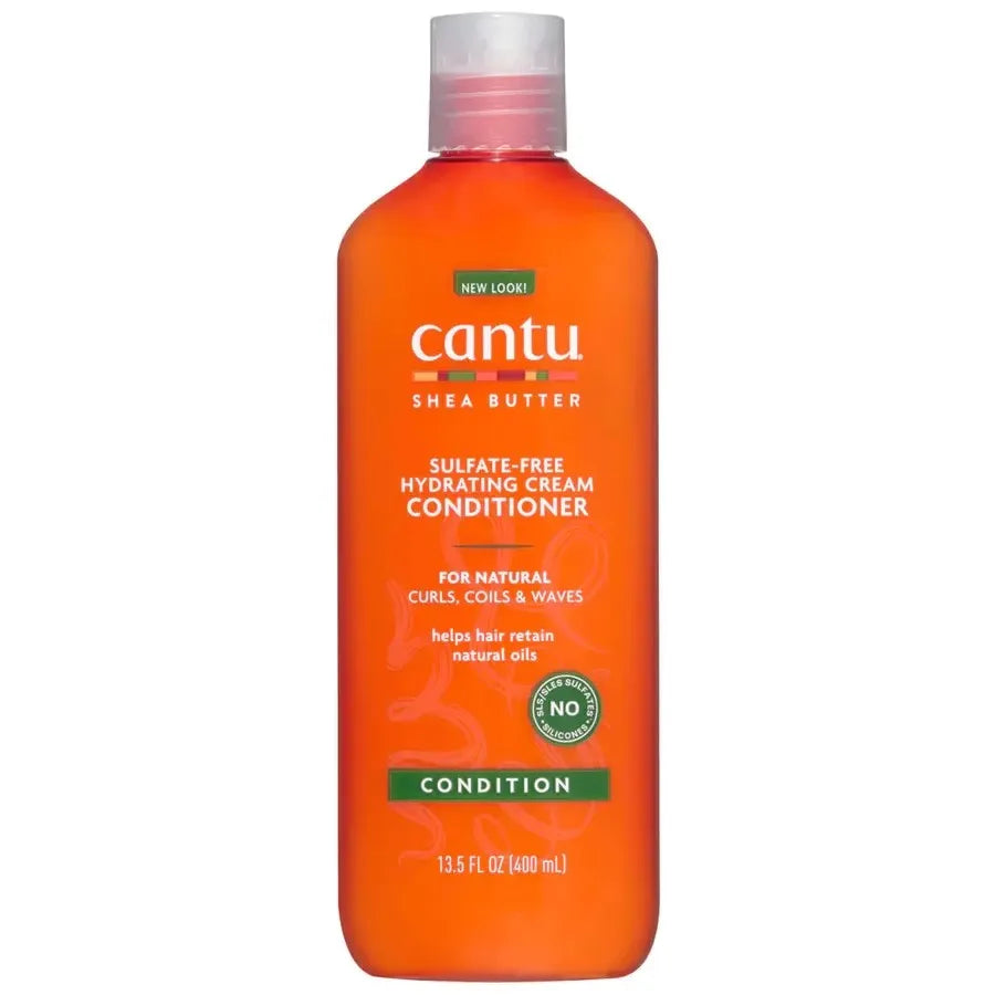 Original New Look Cantu Shea Butter Leave IN Conditioning Cream Shampoo Sulfate-Free+Conditioner Hydrating